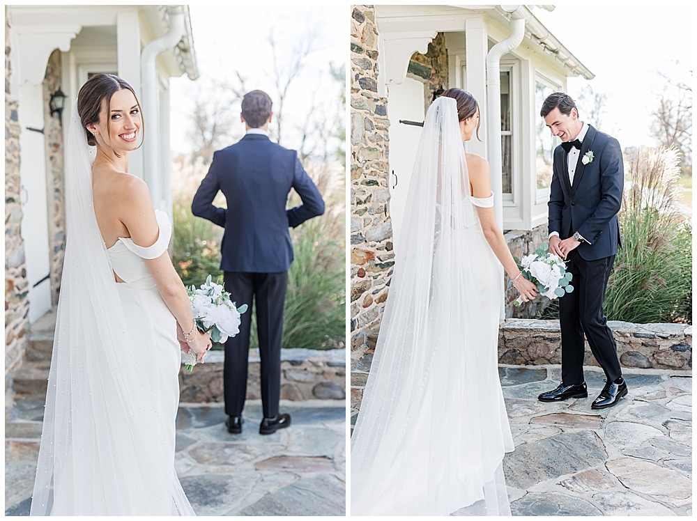 Must-have wedding photos | Atlanta wedding photographer | candid of bride and groom's first look